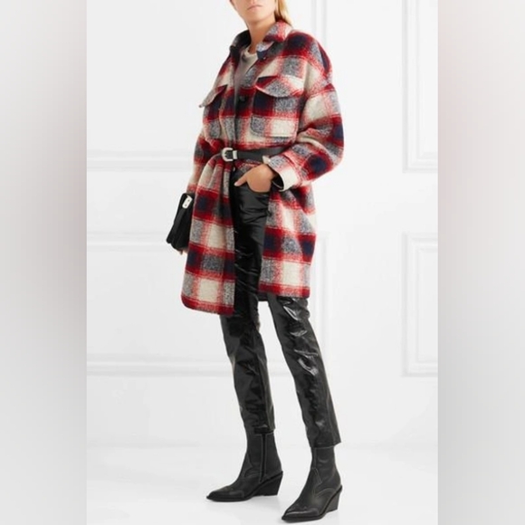 IRO Pants - Iro Laker Crinkled-leather Straight-leg Trousers In Black size S(34)  in EUC